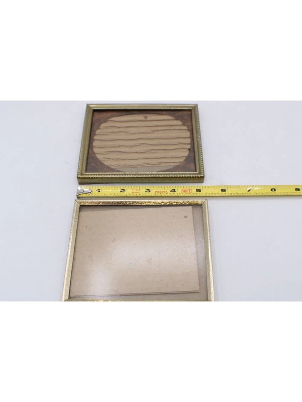 Vintage Gold Brass Etched Ornate Picture Frames 4x5